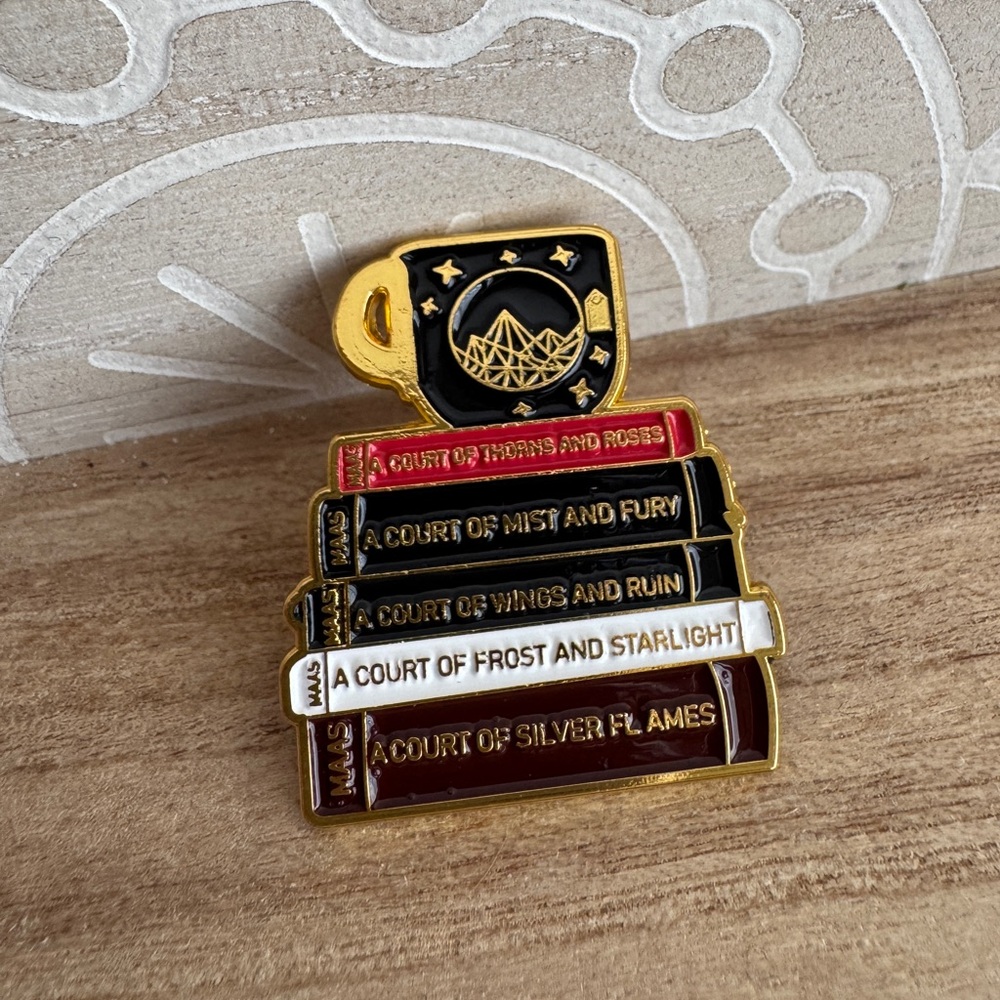 ACOTAR Book Stack Enamel Pin